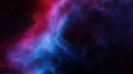  Nebula in space, science fiction wallpaper, stars and galaxy, 3d illustration