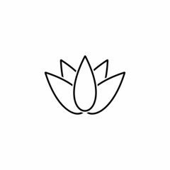 Wall Mural - lotus flower icon set, lotus flower vector set