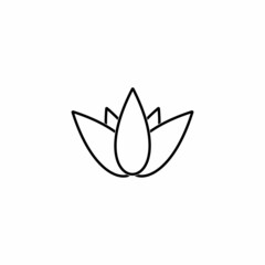 Wall Mural - lotus flower icon set, lotus flower vector set