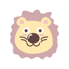 Poster - cute lion face