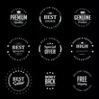 © ratnart - set of premium retro vintage badge ribbon logo design vector template
