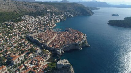 Wall Mural - Aerial view of Old Town of Dubrovnik