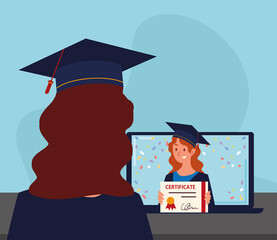 Sticker - celebrating virtual graduation