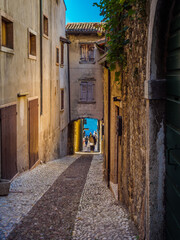 Canvas Print - Malcesine city on Lake Garda