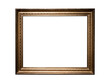 © Kitti bowornphatnon - Vintage golden wood frame isolated on white background