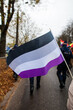 Asexual flag LGBT+ parade