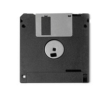 Black Plastic Magnetic Floppy Disk