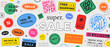 © t1m0n344 - Special Offer Super Sale Banner Vector Design. Hipster background with promo label stickers.