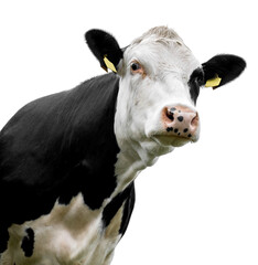 Sticker - cow on a white background isolated