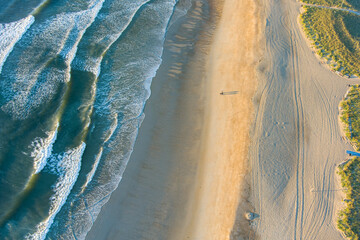 Poster - Aerial view of Old Orchard beach in Maine.