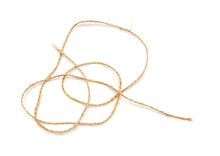 Twine On A White Background. Thread For Packaging. Isolate.