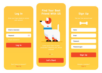 app start screens