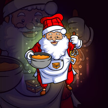 The Chef Santa Clause Esport Logo Design