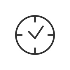 Canvas Print - Time management line icon, sign or symbol.