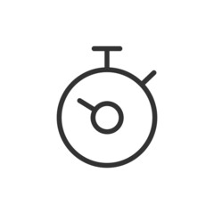 Poster - Outline design of time management icon.