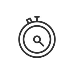 Poster - Timer line icon in trendy style.