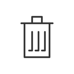 Poster - Trash line icon, sign or symbol.