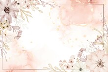 Background Floral Frame Flower Soft Watercolor