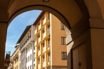 Wall Mural - Florence, Tuscany, Italy: a street in the old town