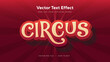 Circus Retro vintage text effect editable
