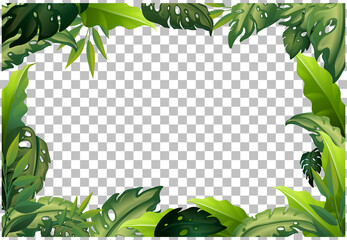 Poster - Nature plants frame transparent background