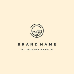 Sticker - golf letter g logo template