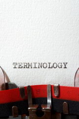 Wall Mural - Terminology concept view