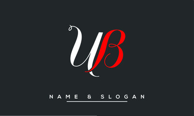 UB,  BU,  U,  B   Abstract Letters Logo Monogram