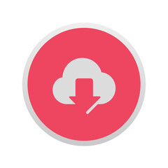 Cloud Download - Sticker