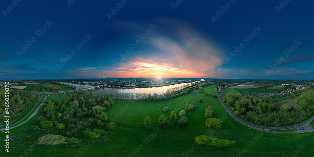 City of Worms Germany 360° x 180° aerial skypano