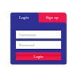 © Rizky - Login interface banner design concept