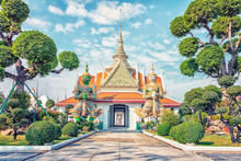 Wat Arun Temple In Bangkok, Thailand