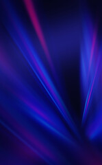 Wall Mural - Dark abstract futuristic background. Digital explosion, ultraviolet neon glow, blurred geometric lines.