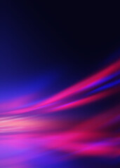 Wall Mural - Dark abstract futuristic background. Digital explosion, ultraviolet neon glow, blurred geometric lines.