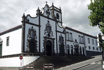 Wall Mural - church on the azores island sao miguel