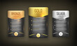 © Dissapong - Button web price table pack on background color black