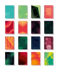 Poster - set of covers layout