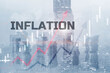 Inflation growth. World economics and inflation control concept