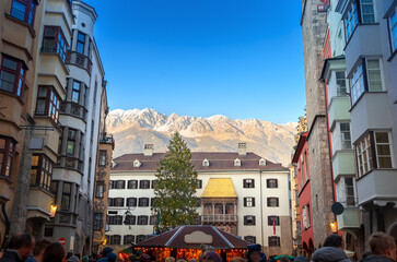 Wall Mural - Christmas market in Innsbruck, Austria