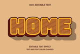 Fototapeta Panele - Home,3d editable text effect bold style