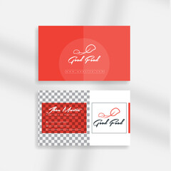 Wall Mural - chef business card I Restaurant stuff, manager, management business card l business card l food business card l Shop business card