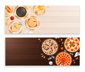 Wall Mural - Fast Food Banners