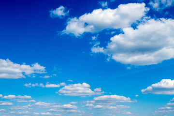 Wall Mural - white clouds in blue sky.