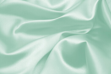 Wall Mural - Smooth elegant green silk can use as background