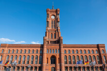Germany, Berlin, Facade Of Rotes Rathaus
