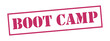  BOOT CAMP Vector stamp. White isolated
