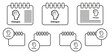 © gunayaliyeva - Human mind, dialogue vector icon in calender set illustration for ui and ux, website or mobile application
