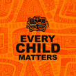 © selim - every child matters sign on orange background