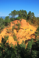 Poster - Les carrières d'œuvre de Roussillon, Vaucluse, France