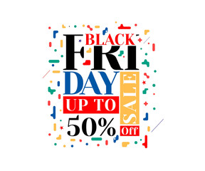 Wall Mural - Black Friday Sale Promotion Poster or banner Design, Special offer sale,  Promotion and shopping vector template.